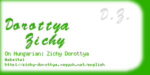 dorottya zichy business card